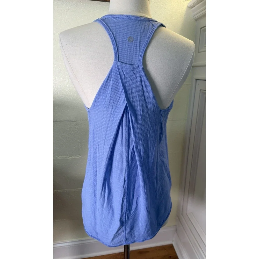 Lululemon Essential Tank Pleated Back Racerback Blue Women's Size M‎ (No Tag)